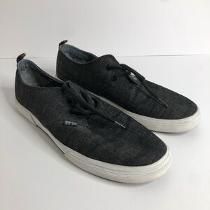 Ben Sherman Bristol Lace-Up Sneaker Black Denim Size 10.5‎